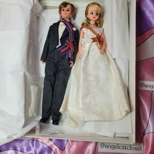 Takara Jenny Collector Dolls Crown Prince  Princess Rare Japan Barbie Doll Box